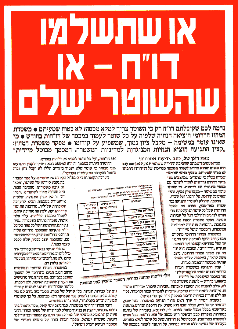 איזו משטרה? איזו משטרה? איזו משטרה מיוחדת במינה